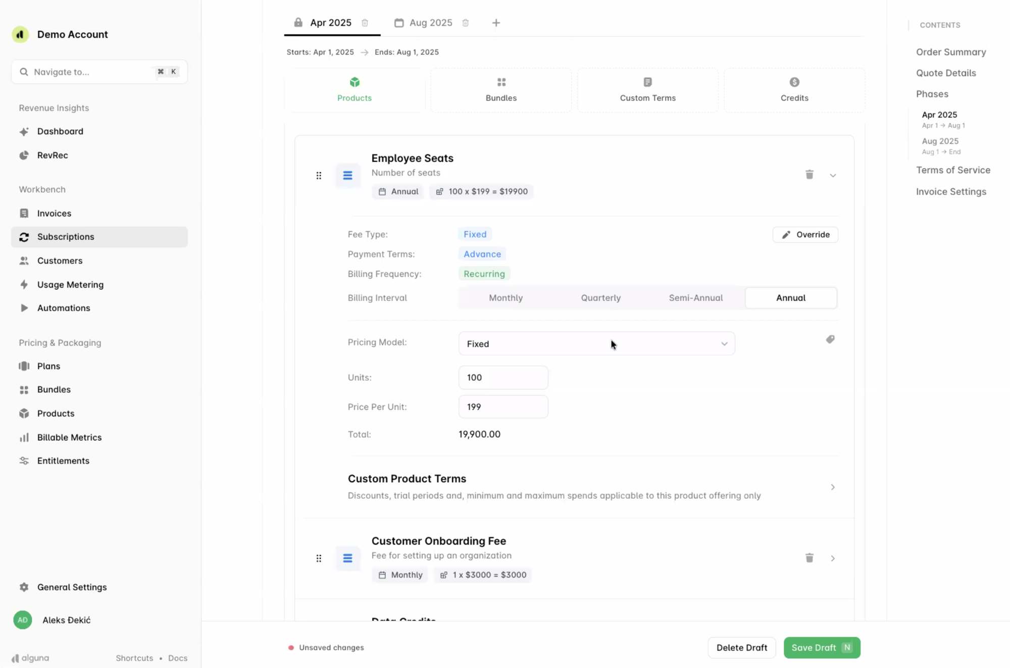 Alguna CPQ. Configure any pricing setup without touching code.