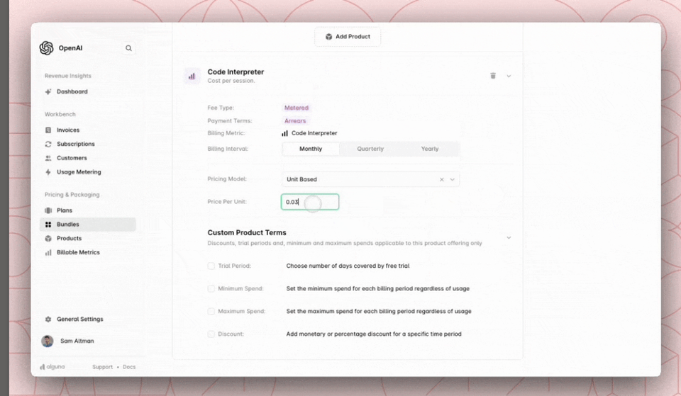 Flexible Billing: Product Bundles
